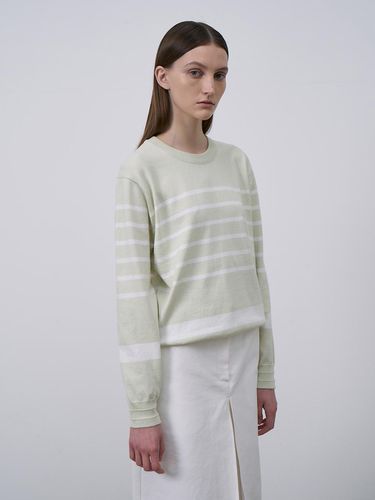 Plain Stripe Cotton Knit - Lamerei - Modalova