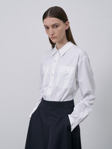 Cotton Pocket Shirt - White - Lamerei - Modalova