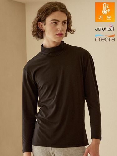 Heating] Cozy Half Turtleneck Men's T-Shirt - HUGDAY - Modalova