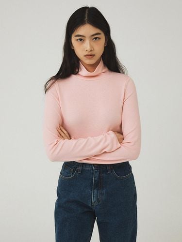 Color Turtleneck T-shirt - Pink - Tillber - Modalova