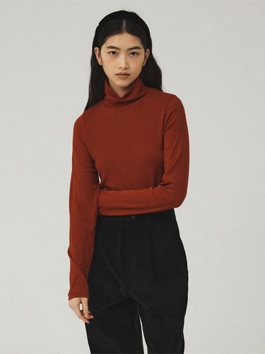 Color Turtleneck T-shirt - Red - Tillber - Modalova