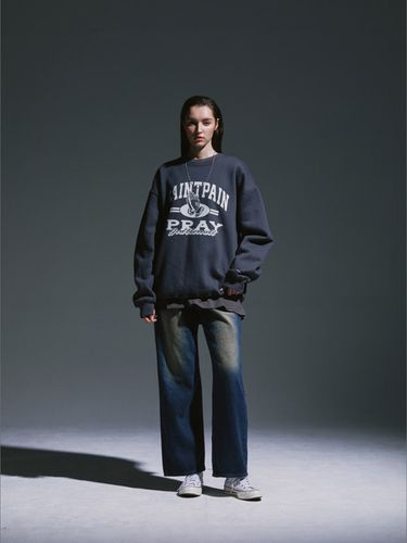 SP Pray Hands Crewneck Sweatshirt - SAINTPAIN - Modalova