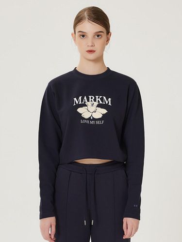 Women Cropped Frayed Hem T-shirt - MARKM - Modalova