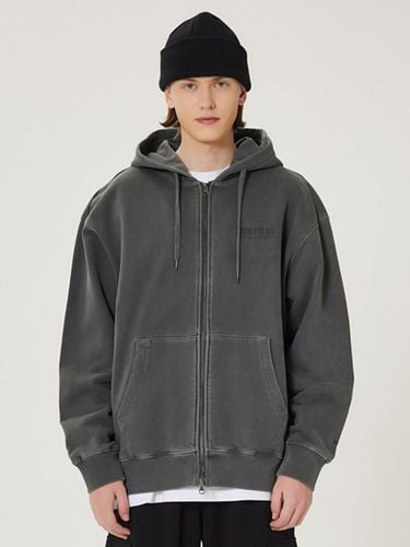 Pigment Hoodie Zip Up_Dark Gray - MARKM - Modalova