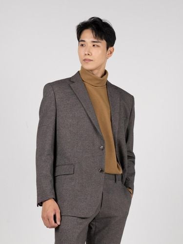 Cashfeel Hound Check Single Blazer_Brown - COMSPACE1980 - Modalova