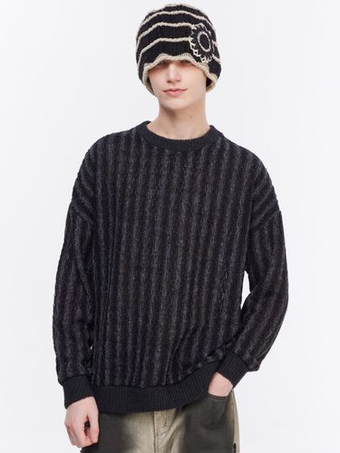 Stripe Knit Top_Black - The GREATEST - Modalova