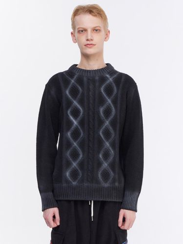 Heavy Wool Cable Knit Top_Black - The GREATEST - Modalova