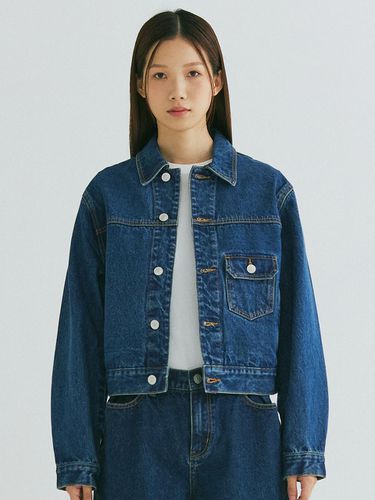 Denim Trucker Jacket - Blue - FIELD WORKER - Modalova