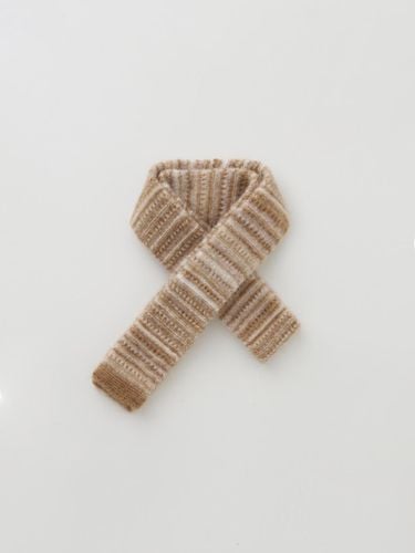 Stripe Scarf_Beige - MOIA - Modalova