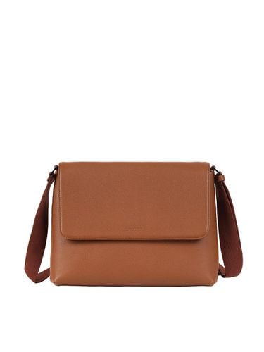 Mens Leather Crossbody Bag - Brown - LOTUFF - Modalova