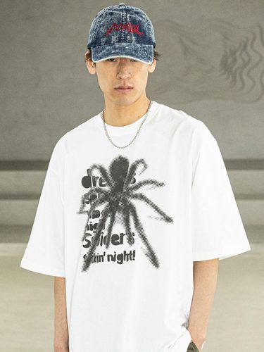 Spider Real Oversized T-shirt_White - MASSNOUN - Modalova