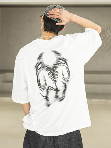 Back Bone Real Oversized T-shirt_White - MASSNOUN - Modalova