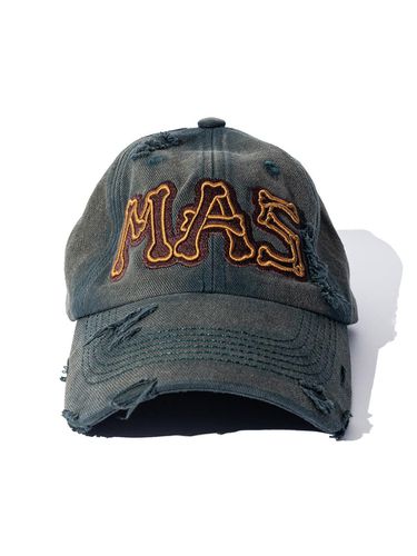 Mas Bone Washed Dying Vintage Ball Cap_Green - MASSNOUN - Modalova