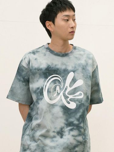 Logo Tie Dye T-shirt_Blue - CAMELWORK - Modalova