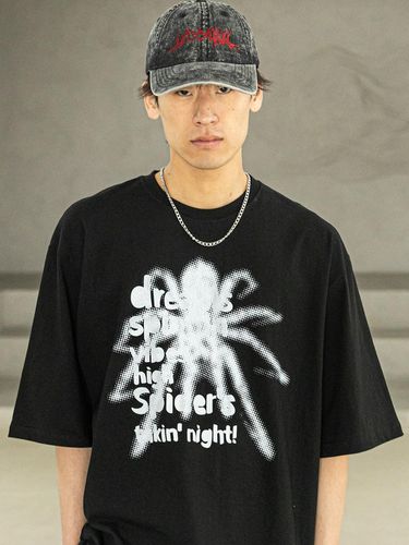 Spider Real Oversized T-shirt_Black - MASSNOUN - Modalova