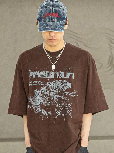 Real Oversized T-shirt_Brown - MASSNOUN - Modalova