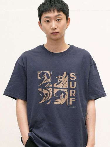 Surf T-shirt_Navy - CAMELWORK - Modalova