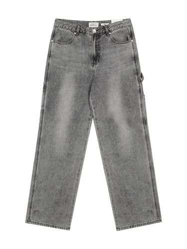 Carpenter Wide Denim Pants_Gray - bensherman - Modalova