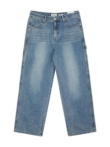 Carpenter Wide Washing Denim Pants - bensherman - Modalova