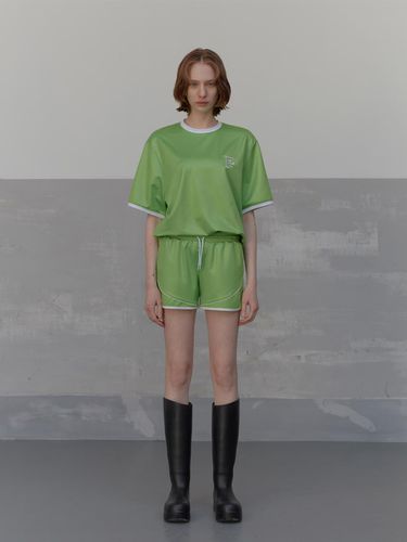 Sports Jersey Top [Green] - SALTY PEBBLE - Modalova