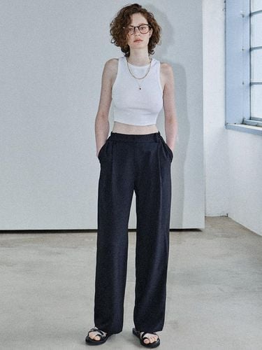 Summer Cool Stretch Wide Pants_Black - MaLoupe - Modalova