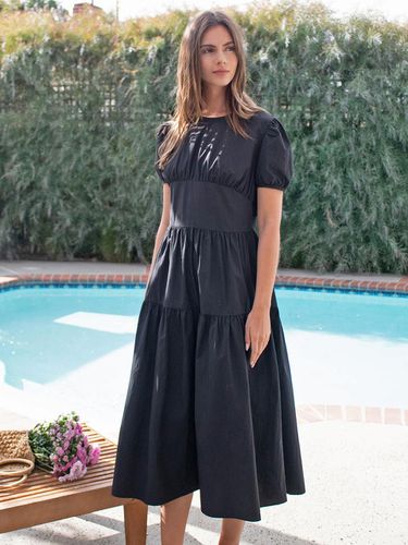 Sugar Puff Sleeve Dress - Black - Lang&Lu - Modalova