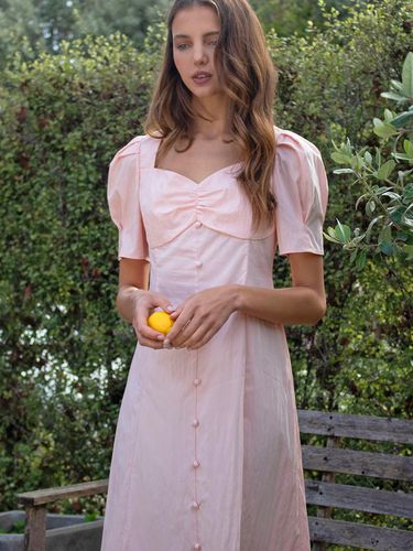 FRAN Heart Neck Dress - Pink - Lang&Lu - Modalova