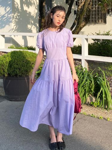 Sugar Puff Sleeve Dress - Lilac - Lang&Lu - Modalova