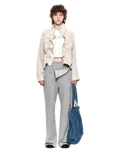 Wrap Point String Sweatpants_Grey - Matin Kim - Modalova