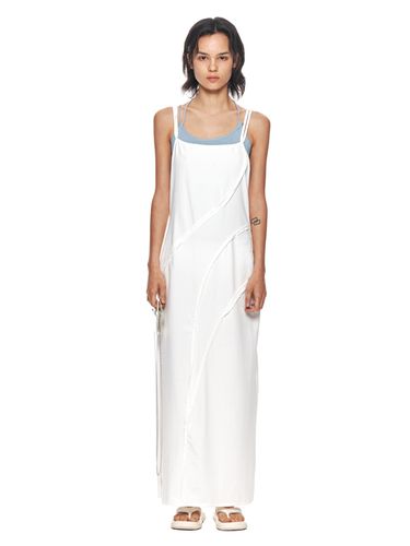 Cut Out Layered Maxi Dress_White - Matin Kim - Modalova