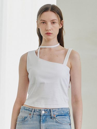 Asymmetrical Tie Top - White - Nouve - Modalova