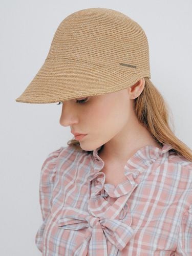 Marie Logo Plate Bucket Hat_Beige - marieclaire - Modalova