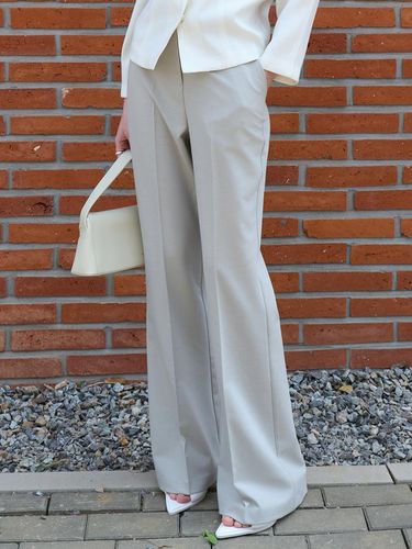 Tencel Wool Summer Bootcut Pants - ouie - Modalova