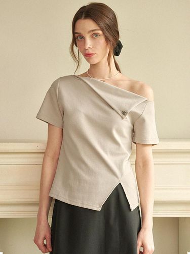 Objet One Shoulder T-shirt - MICANE - Modalova