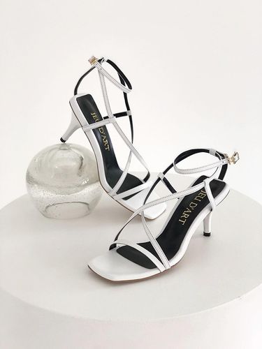 Strappy Chicago Middle Heel Sandal_White - jeu d`art - Modalova