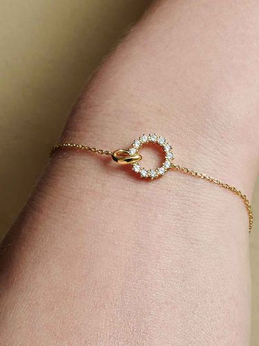 Inter Link Circle Pav 925 Silver Bracelet - ANIA HAIE - Modalova