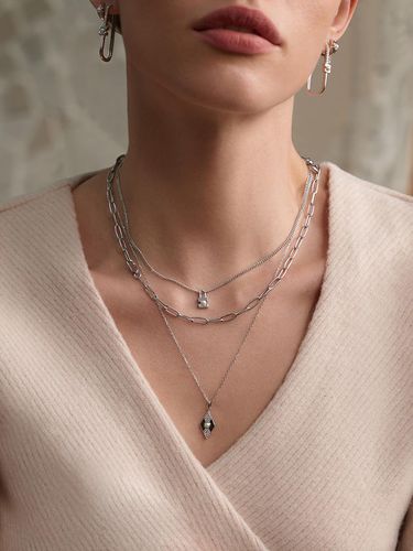 Pearl Geometric 925 Necklace N054-03H - ANIA HAIE - Modalova