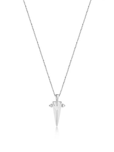 Geometric Point 925 Silver Necklace - ANIA HAIE - Modalova