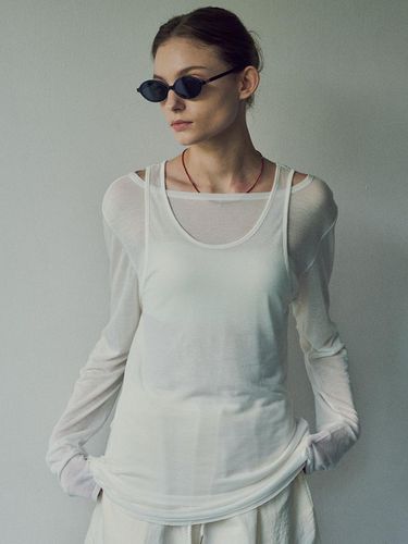 Sheer Layered Top Set Up - vanone atelier - Modalova