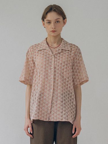 Flower Open Collar Shirt () - vanone atelier - Modalova