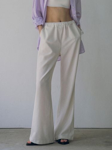 Banding Flare Pants - vanone atelier - Modalova