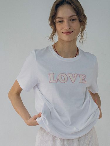 Love Lace T-Shirt (White) - vanone atelier - Modalova