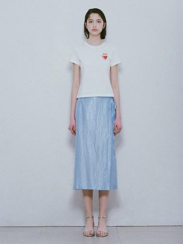 Linkle Silky Skirt_Blue - RAIVE - Modalova