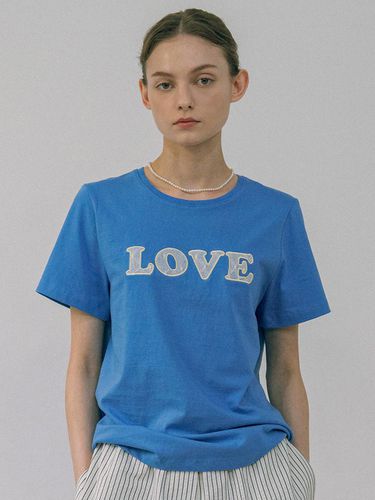 Love Lace T-Shirt (Blue) - vanone atelier - Modalova