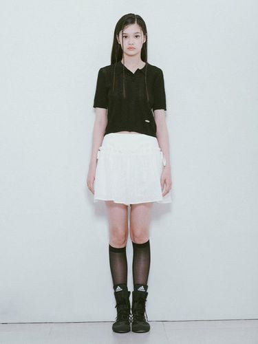 Lace Ribbon Short Pants_White - RAIVE - Modalova