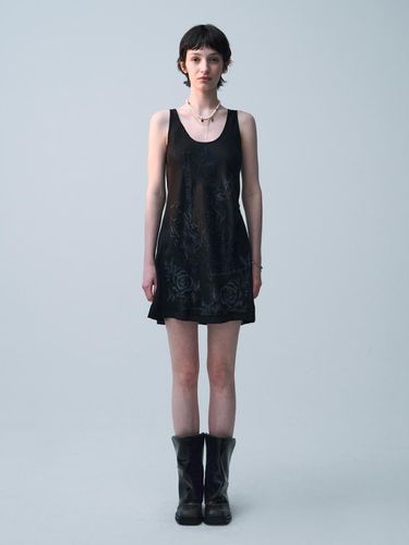 Satin Slip Dress_Black - ellonarc - Modalova