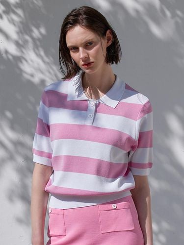 Collar Stripe Knit - Studio & Parc - Modalova