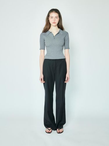 New Classic Polo Knit Top - 2 Colors - WMMSTUDIOS - Modalova