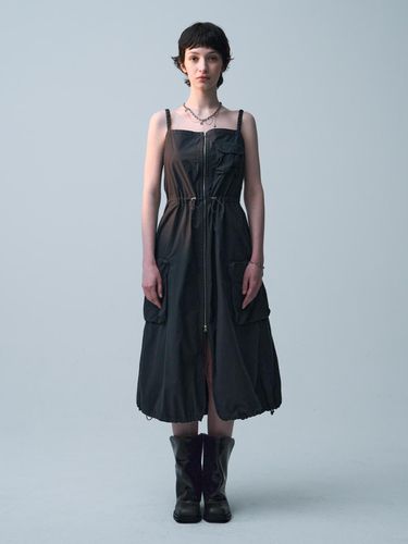 Volume Pocket Two-Way Dress_Charcoal - ellonarc - Modalova