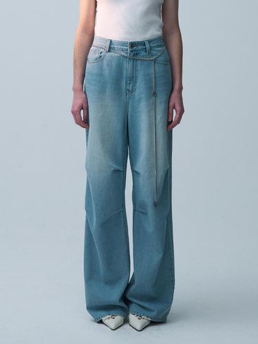 Turk Wide Denim Pants_Light Blue - ellonarc - Modalova